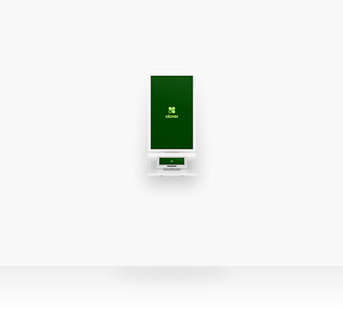 Clover Kiosk wall mounted option